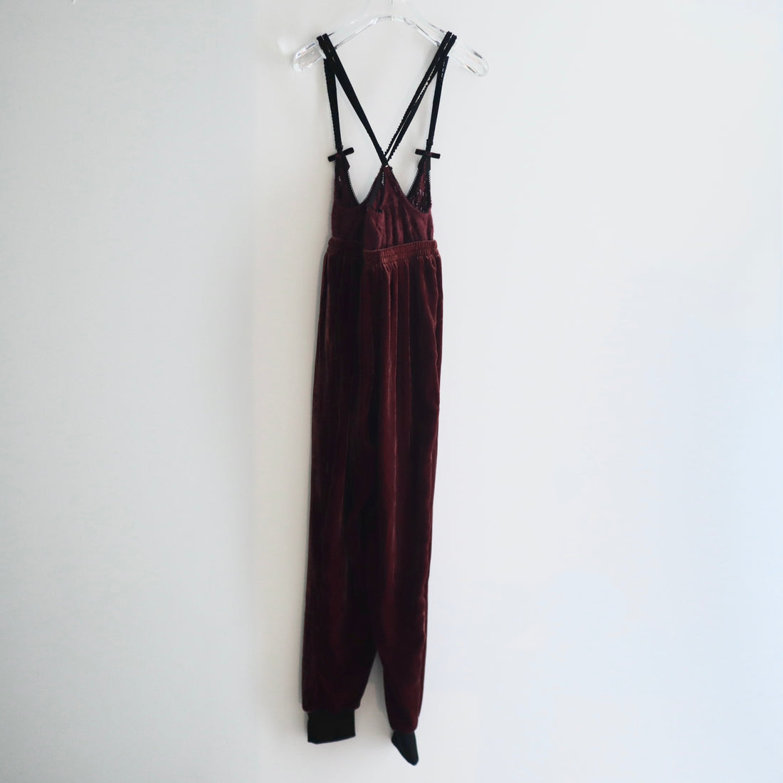 TRANSE PARIS  SILK VELVET PANTS