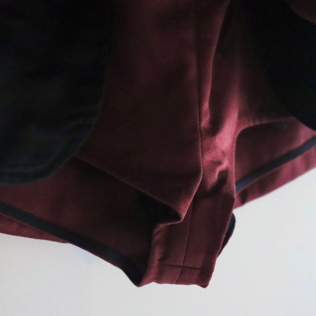 MERYLL ROGGE  MINI WORKWEAR SKIRT  BURGUNDY