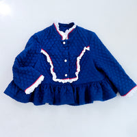 ANIGIG  VINTAGE FRILL JACKET"NAVY"