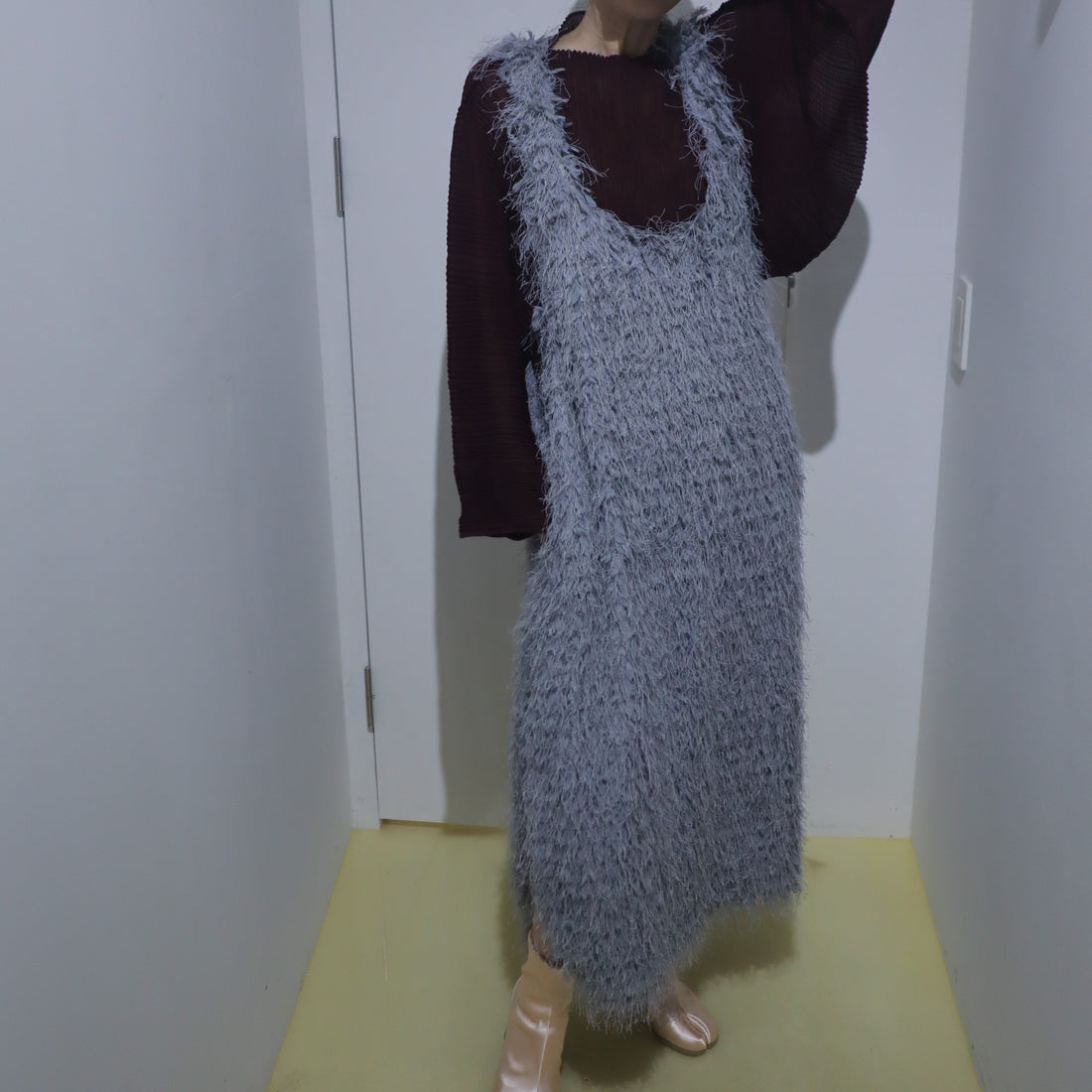 ANIGIG  LAZY DAY FEATHER LONG DRESS