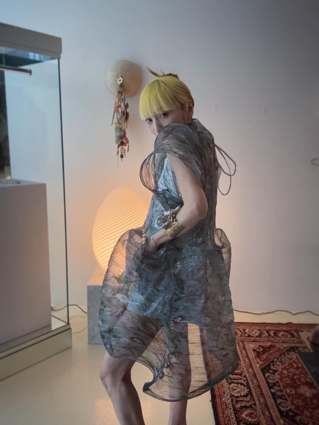 JULIA HEUER  HANDPLEATED THEKLA DRESS