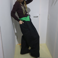 MERYLL ROGGE  WORKER DRAWSTRING CHINO  NAVY CHECK