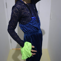 TRANSE PARIS  SILK VELVET PANTS