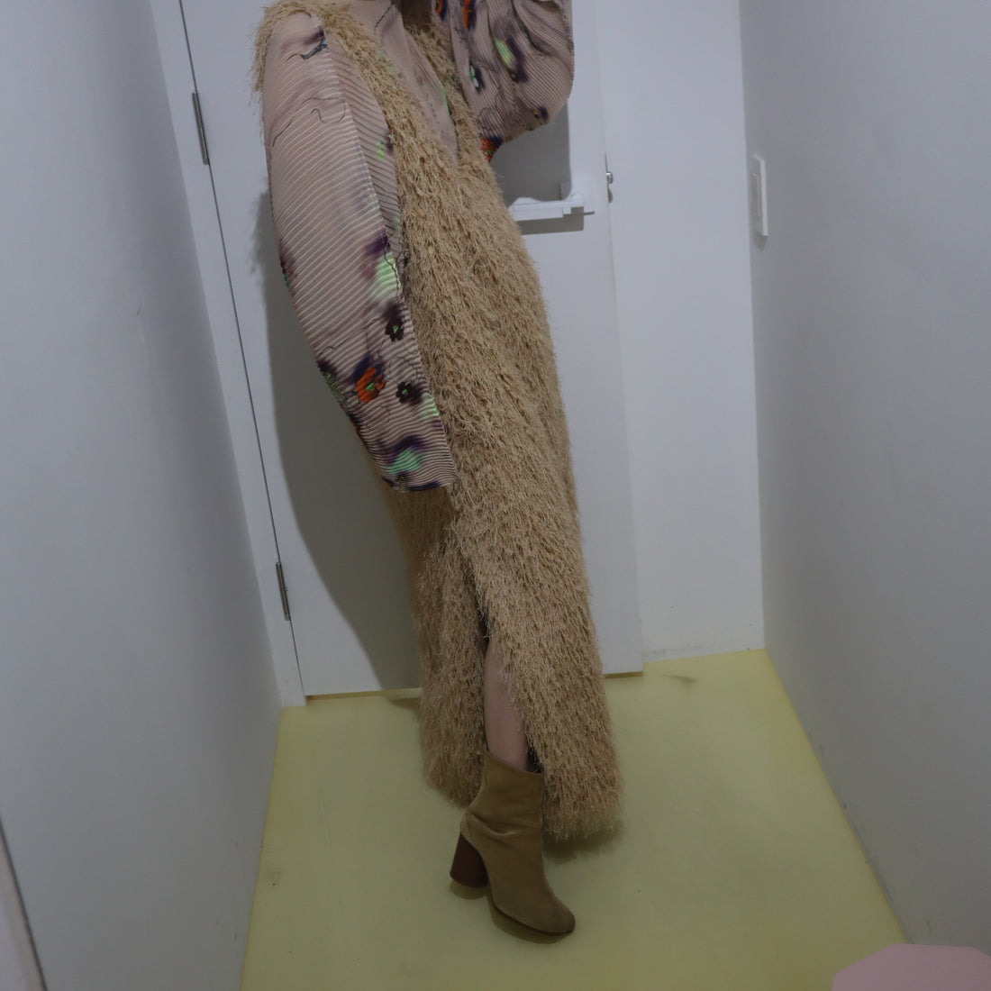 ANIGIG  LAZY DAY FEATHER LONG DRESS