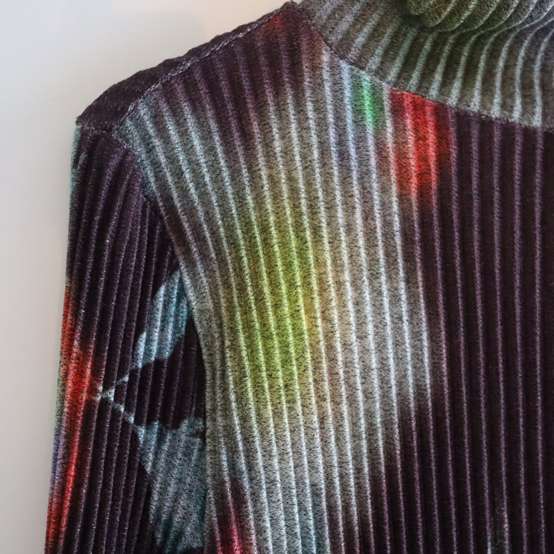 JULIA HEUER  RU PLEATED KNIT PULLOVER IN EDWARD