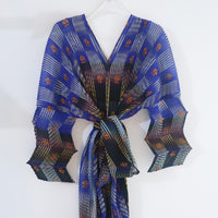 JULIA HEUER  SUE HANDPLEATED KAFTAN IN DARK HELGE