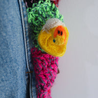 LOU DE BÈTOLY  KNITTED DOLLS JACKET BLUE