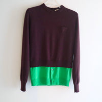 MERYLL ROGGE  CREWNECK DOUBLE SWEATER