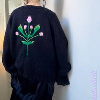 SOFIO GONGLI  PULLOVER KNIT  BLACK