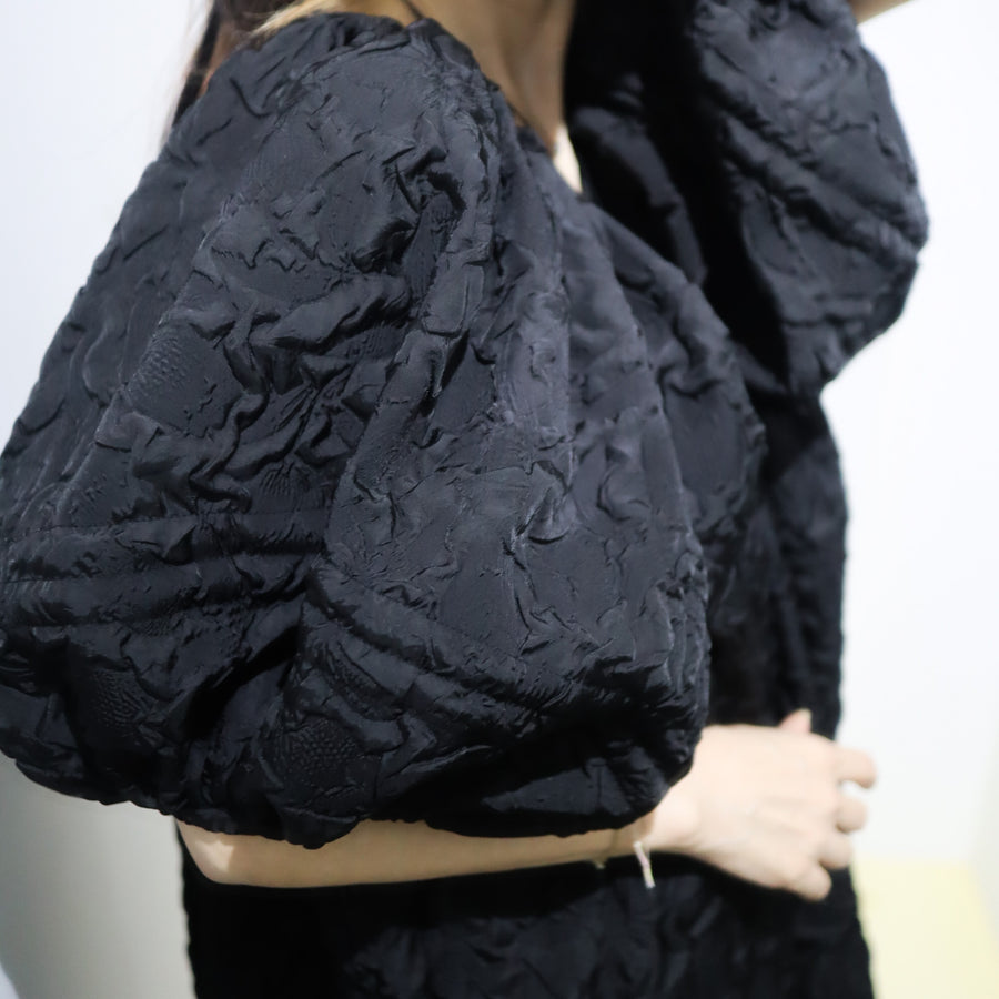 ANIGIGLILY DRESS JACQUARD BLACK