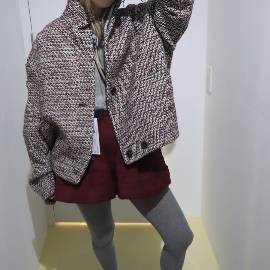 BLESSWORKJACKET LL815 BLACK WHITE RED