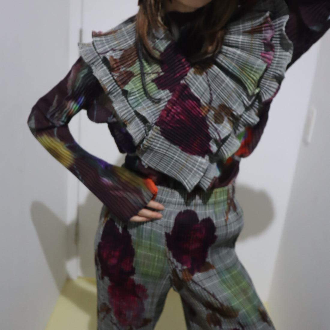 JULIA HEUER  JACK PLEATED TROUSERS IN ROSALIND