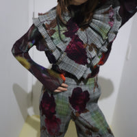 JULIA HEUER  JACK PLEATED TROUSERS IN ROSALIND