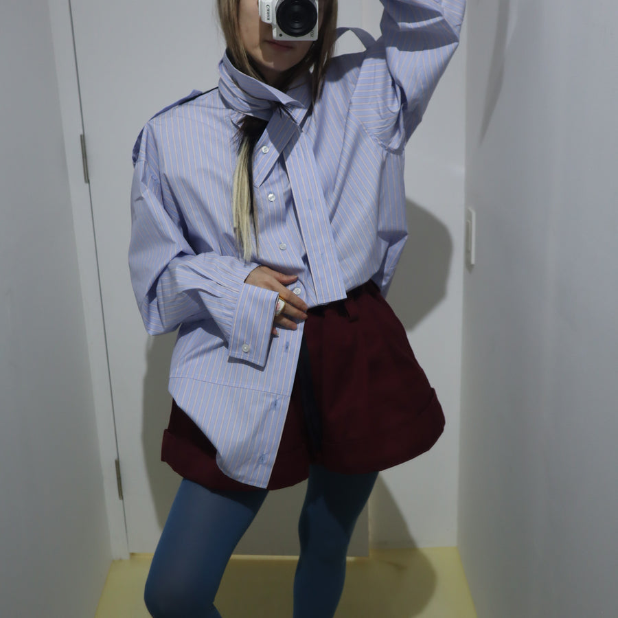 MERYLL ROGGEDECONSTRUCTED SHIRT PALE BLUE