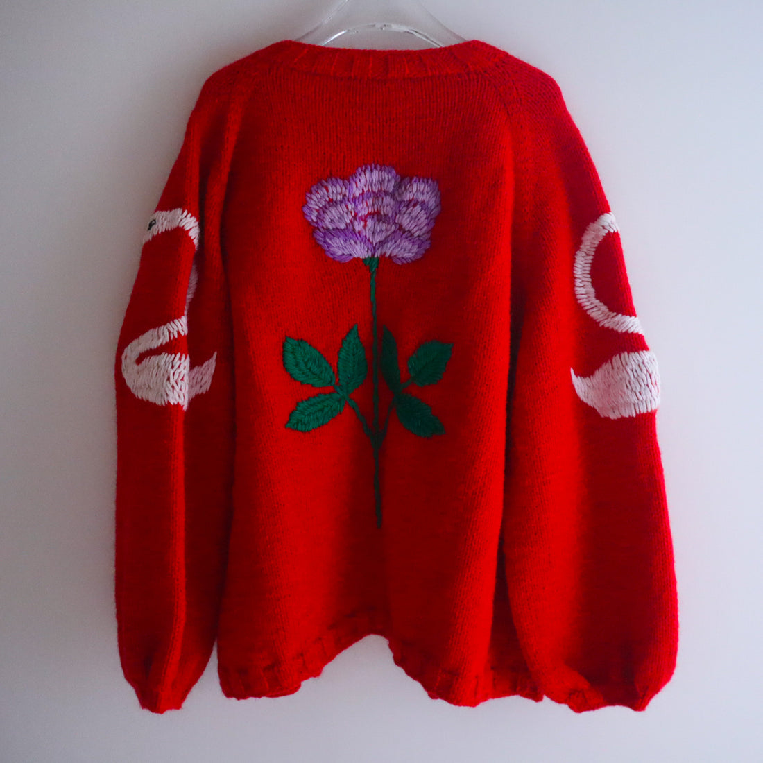 SOFIO GONGLI  FLOWER KNIT CARDIGAN