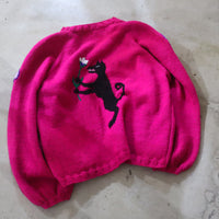 SOFIO GONGLI  FLOWER KNIT CARDIGAN "A"