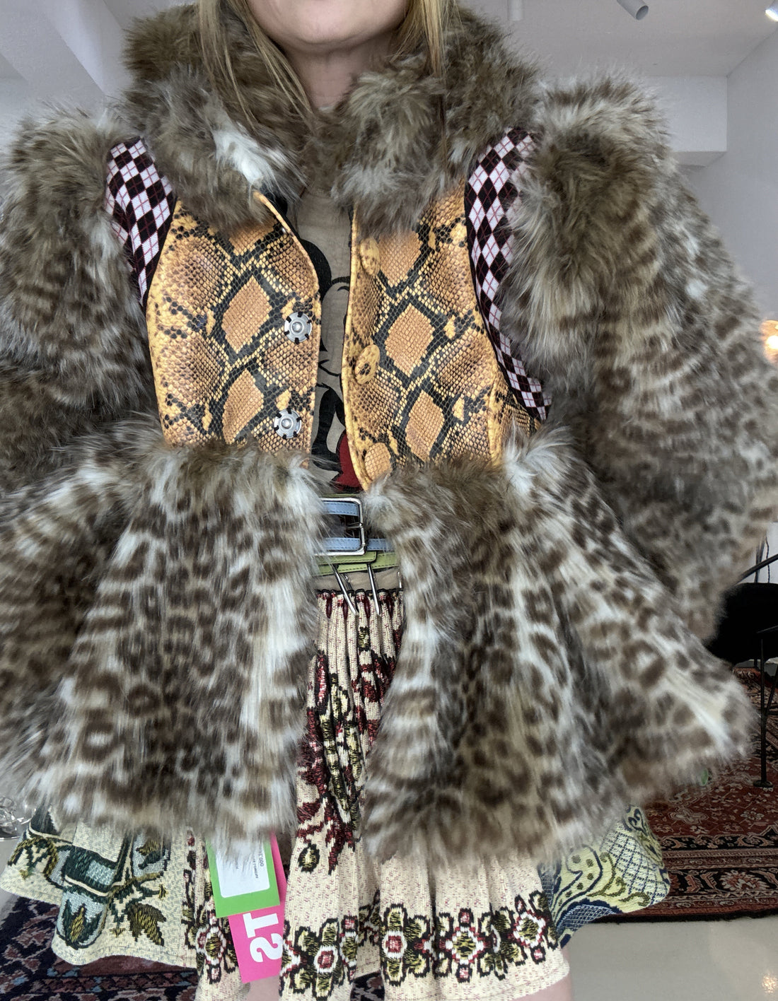 CHOPOVA LOWENA  TATJANA FUR JACKET