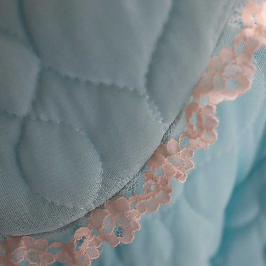 ANIGIGPUDDING COAT LONG LIGHT BLUE