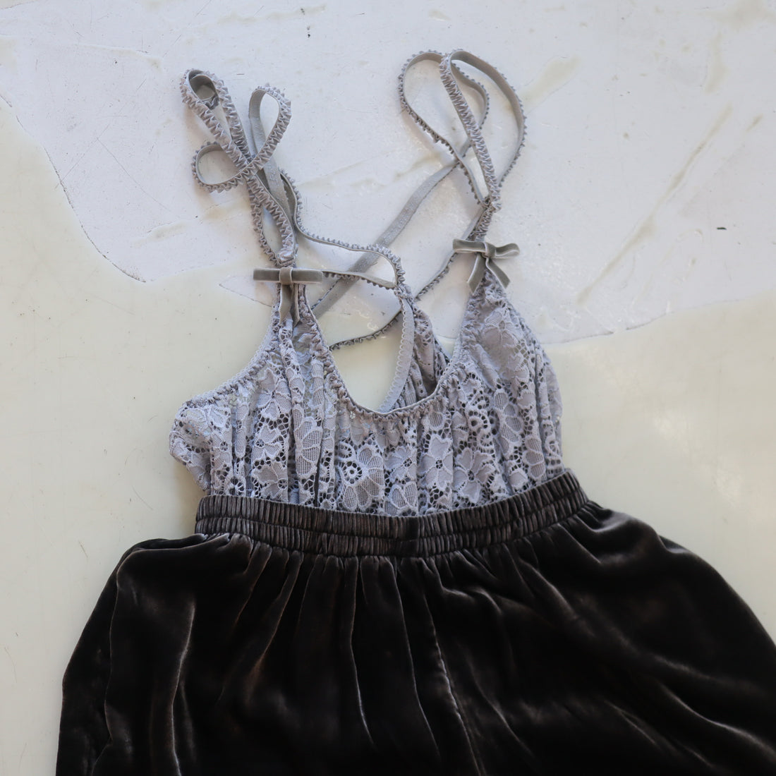 TRANSE PARIS  SILK VELVET PANTS