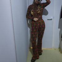 ＜EXCLUSIVE＞JULIA HEUER  ROSE FLARE TROUSERS IN EARTHY ROMAN
