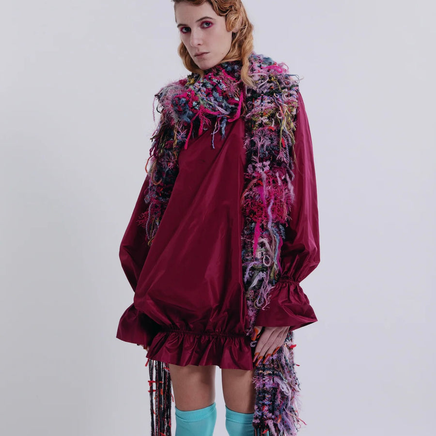 MATHILDE HIRONBALLOON SILK LONG BROUSE