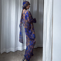 JULIA HEUER  SUE HANDPLEATED KAFTAN IN MALIK