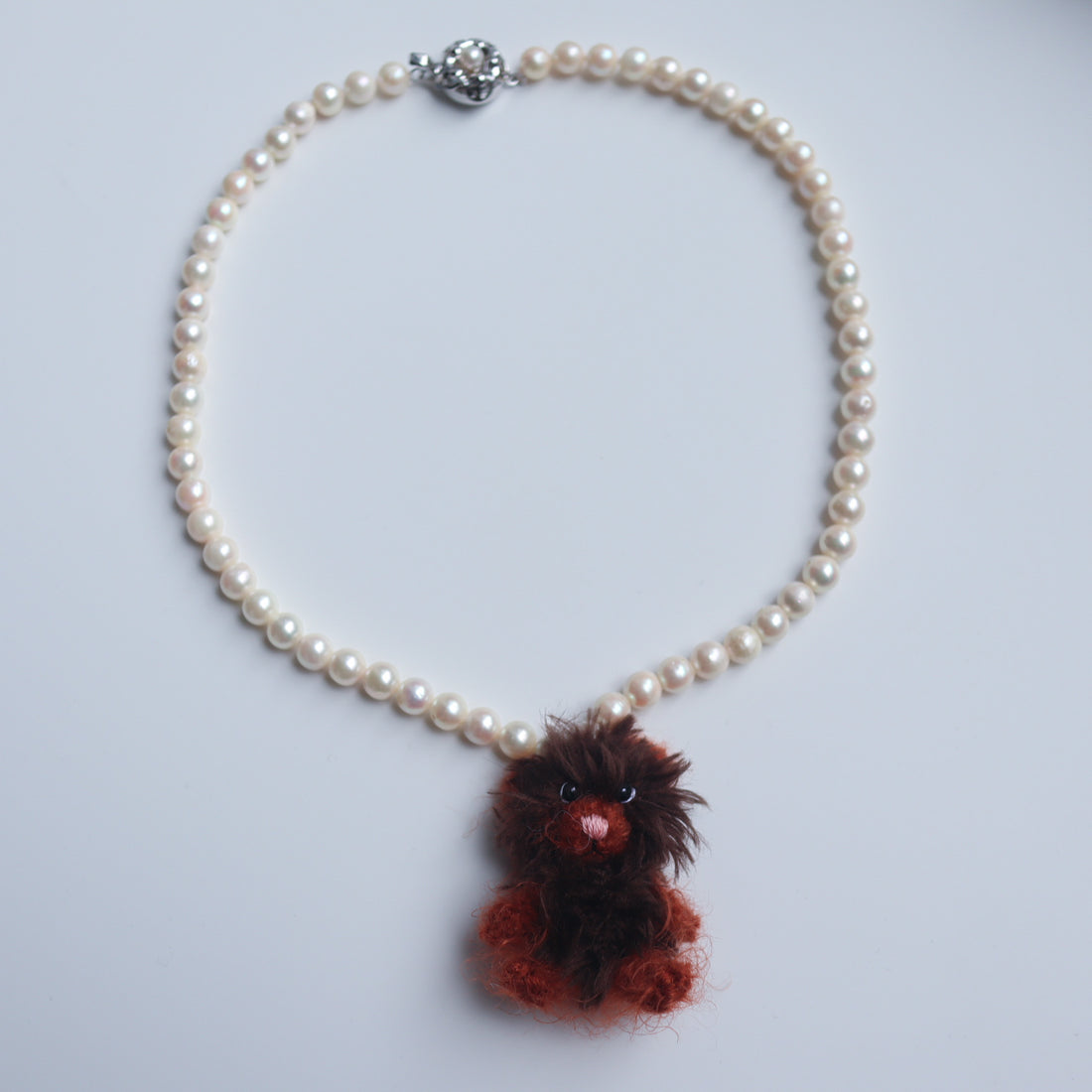 MINITURE FLUFFY BEAR “WHITE”