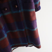 FRANZIUS  TOWEL COAT ORANGE  BLUE CHECK