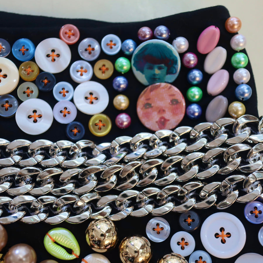 CHOPOVA LOWENASKYHAWK BEADED SKIRT