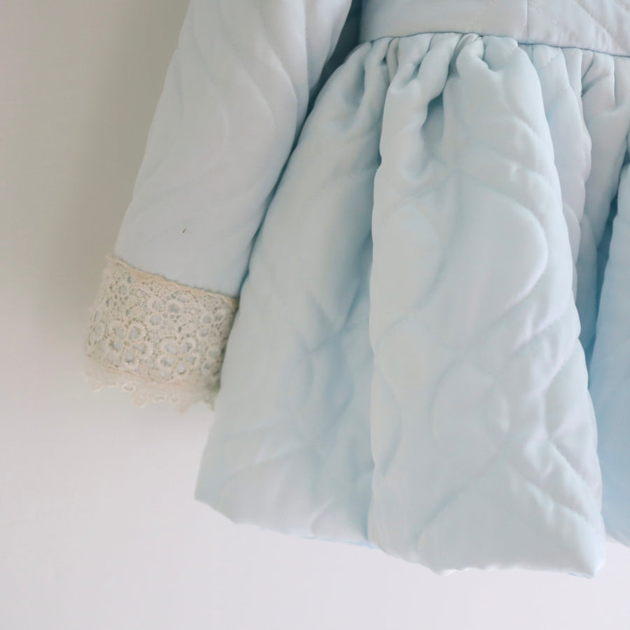 ANIGIGPUDDING COAT SHORT LACE×LIGTHBLUE