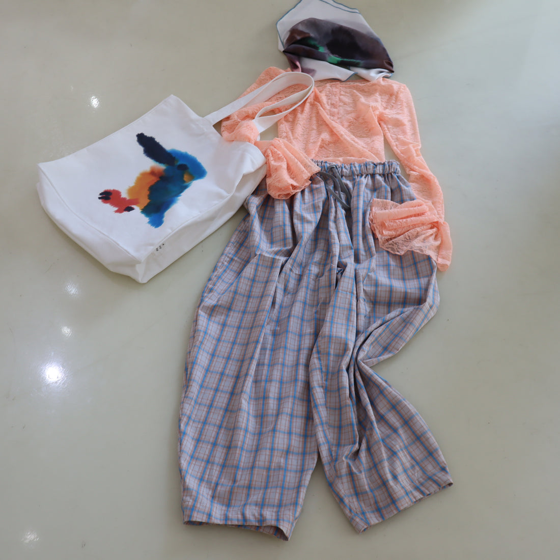 ANIGIG  LAZY DAY LOUNGE LONG PANTS  CHECK