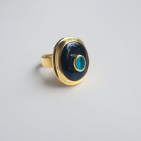 SOFIO GONGLI  STONE RING "APATITE"