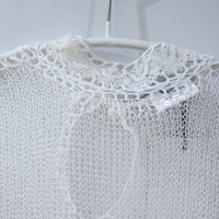 LOU DE BÈTOLY  SEETHOUGH KNITTED LONG SLEEVE TOP