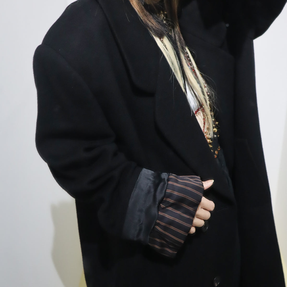 ANIGIG  FINEST MATERIALS COAT “D” BLACK