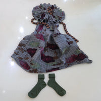 JULIA HEUER  MAYA HANDPLEATED DRESS IN ROSALIND