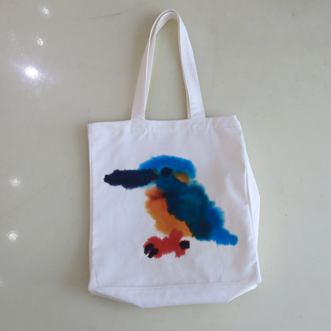 WILD ANIMALS  MEMORY TOTEBAG KINGFISHER