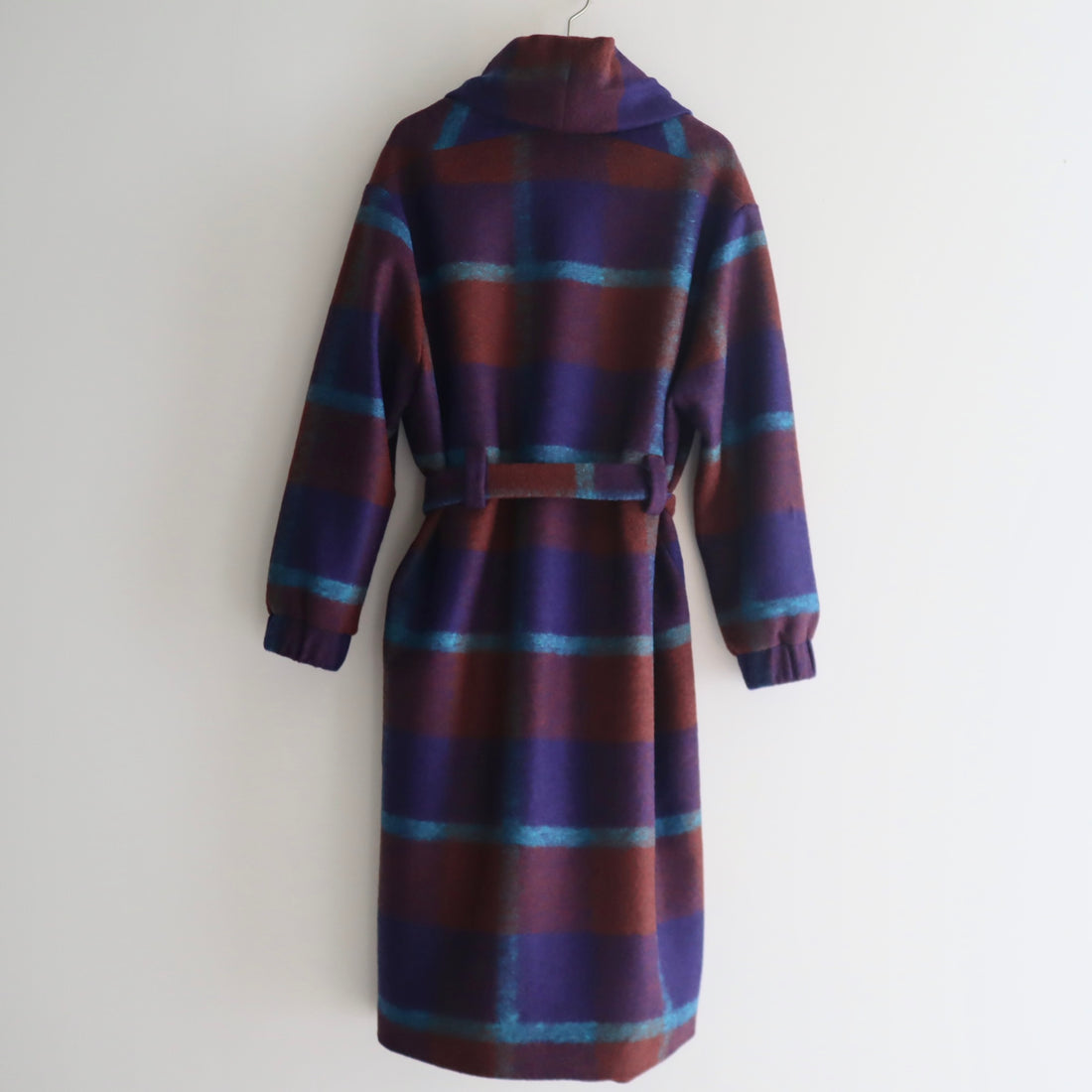 FRANZIUS  TOWEL COAT ORANGE  BLUE CHECK