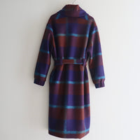 FRANZIUS  TOWEL COAT ORANGE  BLUE CHECK