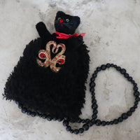 ANIGIG  ANIMAL FLUFFY SHOULDER BAG"BLACK CAT"