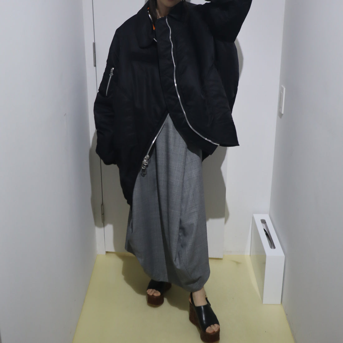 ANREALAGE   BALL POLYESTER SKIRT