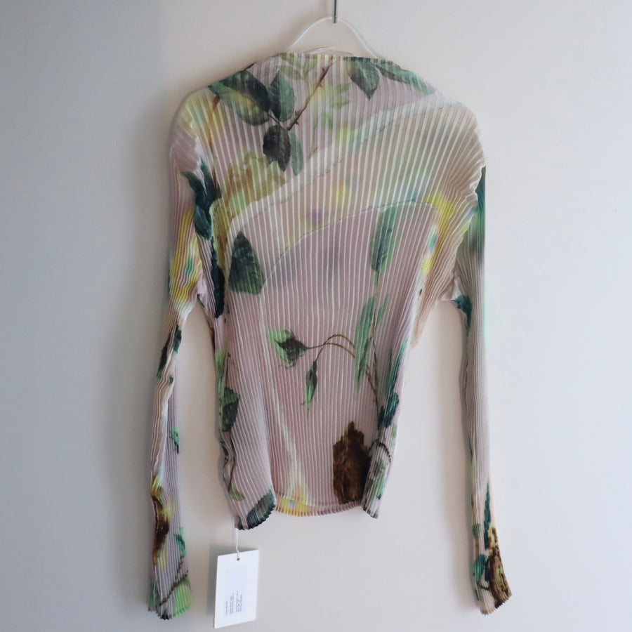 JULIA HEUERLEE PLEATED TOP IN EDWARD PINK