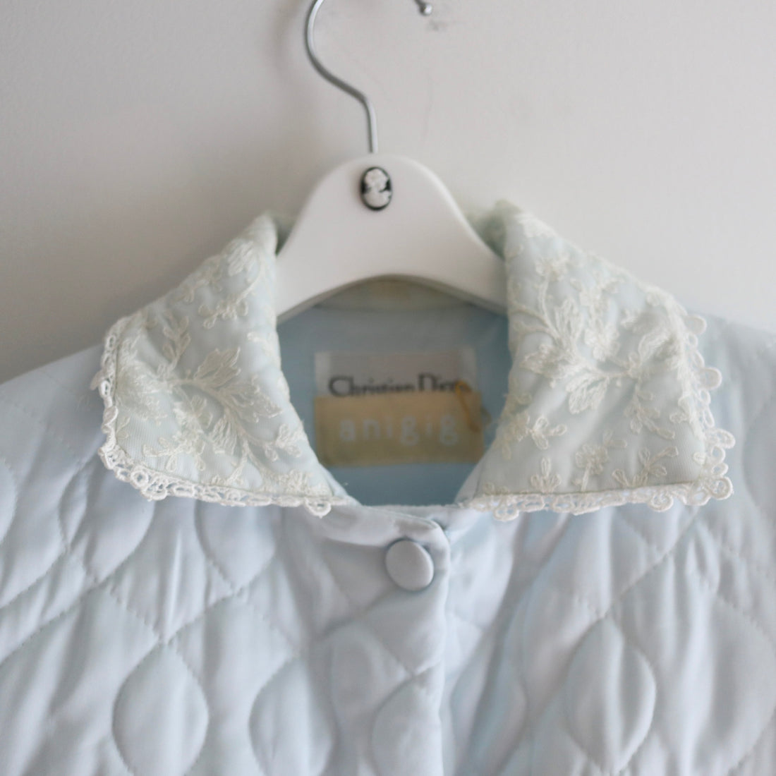 ANIGIG  PUDDING COAT SHORT LACE×LIGTHBLUE