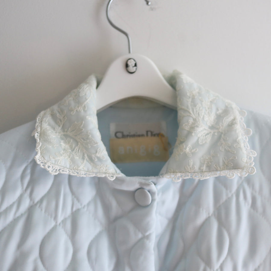 ANIGIGPUDDING COAT SHORT LACE×LIGTHBLUE