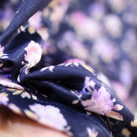 ANIGIG  FLORIS DRESS FLOWER NAYV x PINK LAVENDER