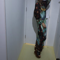 JULIA HEUER  SUE HANDPLEATED KAFTAN IN LIGHT HELGE