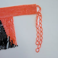 ADRABLE  FRINGE CHOKER ORANGE