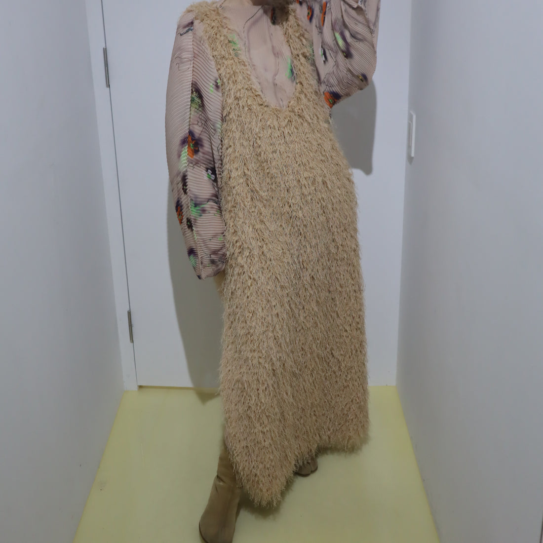 ANIGIG  LAZY DAY FEATHER LONG DRESS