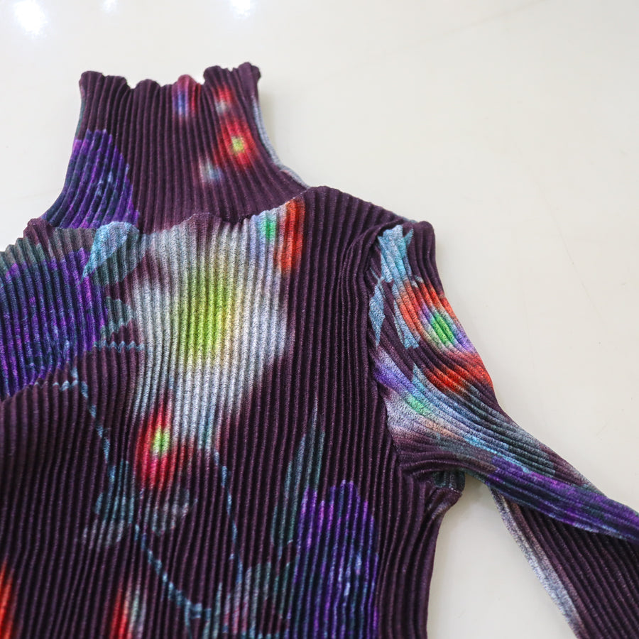 JULIA HEUERRU PLEATED KNIT PULLOVER IN EDWARD