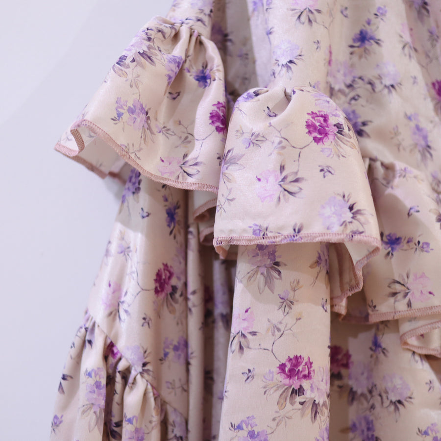 ANIGIGFLORIS DRESS LIGHTPINK×LAVENDER