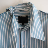 MERYLL ROGGE  DECONSTRUCTED SHIRT GREEN BLUE